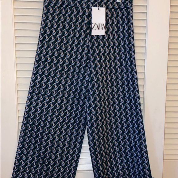 NWT Zara Knit Geometric pants - Picture 5 of 5